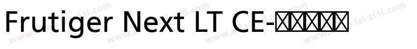Frutiger Next LT CE字体转换